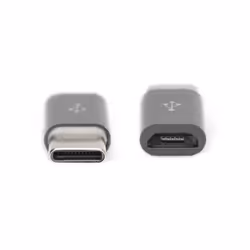 Digitus USB2.0-C/USB2.0 Micro-B USB C Micro USB B Noir