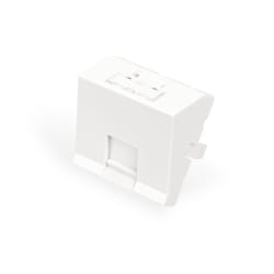 Digitus Plaque frontale, 1 port, 45 x 45 mm, coudée, pour cadre DN-93802-5-SH