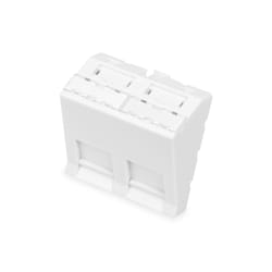 Digitus Plaque frontale, 2 ports, 45 x 45 mm, coudée, pour cadre DN-93802-5-SH