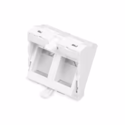 Digitus Plaque frontale, 2 ports, 45 x 45 mm, coudée, pour cadre DN-93802-5-SH