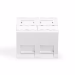 Digitus Plaque frontale, 2 ports, 45 x 45 mm, coudée, pour cadre DN-93802-5-SH