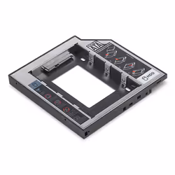 Digitus Boîtier de raccordement SSD/HDD pour baie de disque CD/DVD/Blu-ray, SATA sur SATA III, hauteur de construction 12,7 m ...