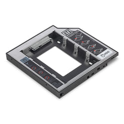 Digitus Boîtier de raccordement SSD/HDD pour baie de disque CD/DVD/Blu-ray, SATA sur SATA III, hauteur de construction 12,7 mm