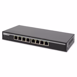 Digitus Commutateur de bureau PoE Gigabit 10/100/1000 Mbit/s, 8 ports, Non-géré, Gigabit Ethernet (10/100/1000), Connexion Et ...