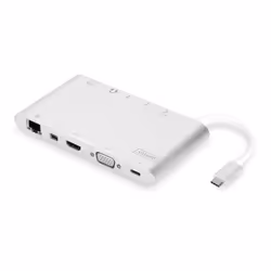 Digitus Station d'accueil universelle, USB Type C™, Toutes marques, USB Type-C, Argent