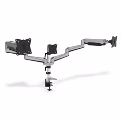 Digitus Support de bureau triple écran LED/LCD universel avec vérin à gaz, Pince, 6 kg, 43,2 cm (17"), 68,6 cm (27"), 100 x 1 ...
