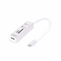 Digitus Concentrateur à 3 ports OTG USB Type-C™ + lecteur de carte