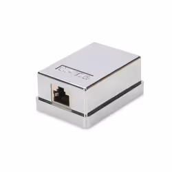 Digitus Boîtier de montage en saillie Cat 6, 1 sortie, Gris, RJ-45, LSA, Femelle, 1000Base-T, Cat6