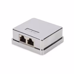 Digitus Boîtier de montage en saillie Cat 6, 1 sortie, 65 mm, 55 mm, 56,5 g, 107,25 cm³, Chine