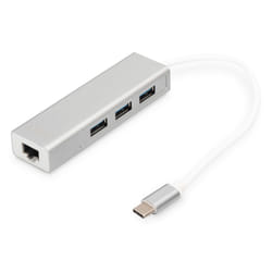 Digitus Concentrateur USB 3.0 de Type-C™ avec Gigabit Ethernet