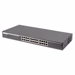 Digitus Commutateur Gigabit, 24 ports, Non-géré, Gigabit Ethernet (10/100/1000), Full duplex, Grille de montage
