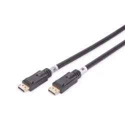 ASSMANN Electronic DisplayPort Anschl.kabel,15m, 15 m, DisplayPort, DisplayPort, Mâle, Mâle, Noir