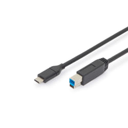 Digitus Câble de raccordement USB Type-C™, Type-C™ vers B
