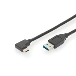 Digitus Câble de raccordement USB Type-C™ Gén. 2, Type-C™ 90° vers A