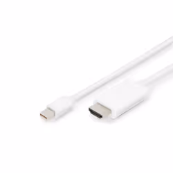 Digitus Câble adaptateur Mini DisplayPort, mDP - HDMI type A, 2 m, Mini DisplayPort, HDMI Type A (Standard), Mâle, Mâle, Droi ...