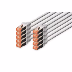 Digitus Câble de liaison CAT 6 S/FTP, 0,5 m, Cat6, S/FTP (S-STP), RJ-45, RJ-45