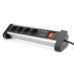 Digitus Bloc 4 prises de bureau avec 2 raccords USB