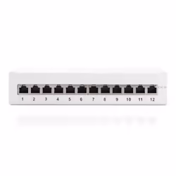 Digitus Version de bureau CAT 6A, panneau de brassage de classe EA, blindé, IEEE 802.3af, IEEE 802.3at, RJ-45, Cat6a, 26/22,  ...