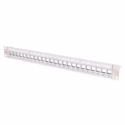 Digitus Panneau de connexion modulaire ® pour connecteur Keystone 1U montable en rack, déchargé, Cat5e, Cat6, Cat6a, Gris, SP ...