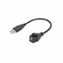 Digitus , Plat, Noir, USB A, USB A, Femelle, Mâle