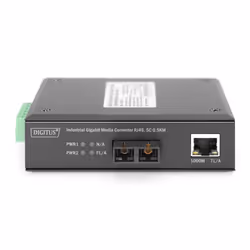 Digitus Convertisseur de médias Gigabit industriel, RJ45, SC, 0,5 km