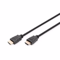 Digitus HDMI à haut débit avec câble de raccordement Ethernet, 2 m, HDMI Type A (Standard), HDMI Type A (Standard), 3840 x 21 ...