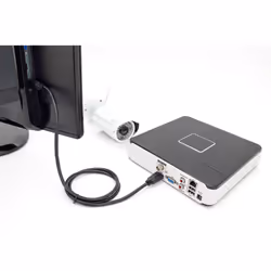 Digitus HDMI à haut débit avec câble de raccordement Ethernet