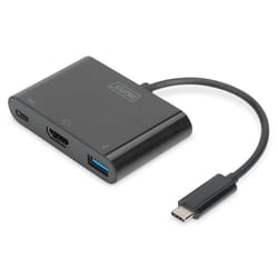 Digitus Adaptateur multi-ports USB Type-C™ HDMI, 3 ports