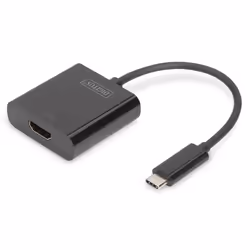 Digitus Adaptateur graphique HDMI 4K USB Type-C™, Noir, 45 mm, 45 mm, 15 mm, 20 g, 100 mm