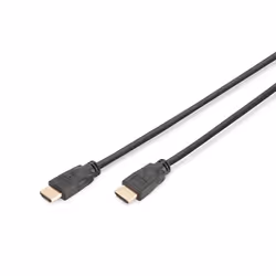 Digitus HDMI prime à haut débit avec câble de raccordement Ethernet, 5 m, HDMI Type A (Standard), HDMI Type A (Standard), 384 ...