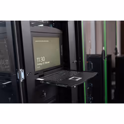 Digitus Console modulaire avec écran TFT de 17 po (43,2 cm), 1 port clavier-vidéo-souris et pavé tactile, clavier allemand - Vue supplémentaire 4