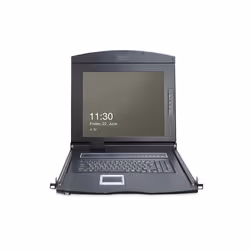 Digitus Console modulaire avec écran TFT de 17 po (43,2 cm), 8 port clavier-vidéo-souris et pavé tactile, clavier allemand - Vue supplémentaire 5