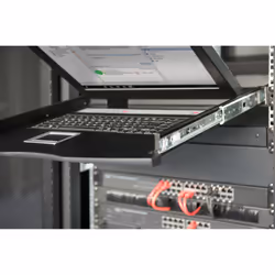 Digitus Console modulaire avec écran TFT de 17 po (43,2 cm), 1 ports, clavier-vidéo-souris, clavier espagnol