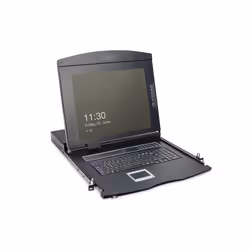 Digitus Console modulaire avec écran TFT de 17 po (43,2 cm), 1 port clavier-vidéo-souris et pavé tactile, clavier turc, 43,2  ...