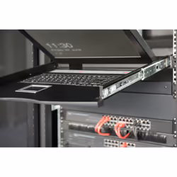 Digitus Console modulaire avec écran TFT de 17 po (43,2 cm), 1 port clavier-vidéo-souris et pavé tactile, clavier turc