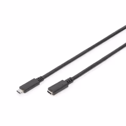 Digitus Câble de rallonge USB Type-C™, Gén. 2, Type-C™ vers C, 0,7 m, USB C, USB C, USB 3.2 Gen 1 (3.1 Gen 1), 10000 Mbit/s, ...
