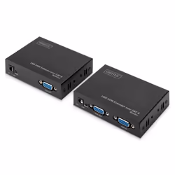 Digitus Système de rallonge vidéo pour KVM via CAT 5, Émetteur et récepteur, Avec fil, 200 m, 380 MHz, Cat5, Cat5e, Cat6, 192 ...