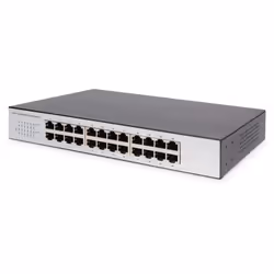 Digitus Commutateur Fast Ethernet, 24 ports N-Way, Non-géré, Fast Ethernet (10/100), Full duplex, Grille de montage