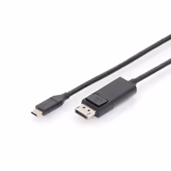Digitus Câble adaptateur USB Type-C™ Gén. 2, Type-C™ vers DP, 2 m, USB Type-C, DisplayPort, Mâle, Mâle, Droit