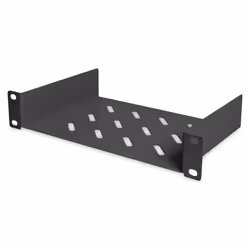Digitus Étagère 1 UH de 254 mm (10 po), Étagère, Noir, Acier, 25 kg, 1U, Turquie