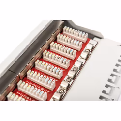Digitus Panneau de brassage Cat. 6a, blindé, 12 ports, 1U, 10", gris - Vue supplémentaire 5