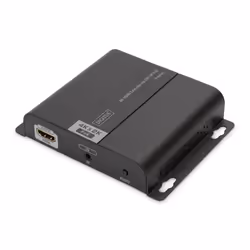 Digitus Extender 4K HDMI via CAT/IP (récepteur), PoE, 3840 x 2160 pixels, Récepteur AV, 120 m, Avec fil, Noir