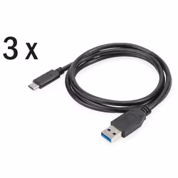 Digitus , 1 m, USB C, USB A, USB 2.0, 480 Mbit/s, Noir