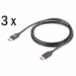 ASSMANN Electronic AK-880908-010-S câble USB 1 m USB 2.0 USB C Noir