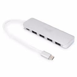 Digitus Hub 4 ports (USB 3.0) avec USB Type-C™ + PD, USB 3.2 Gen 1 (3.1 Gen 1) Type-C, USB 3.2 Gen 1 (3.1 Gen 1) Type-A, USB  ...