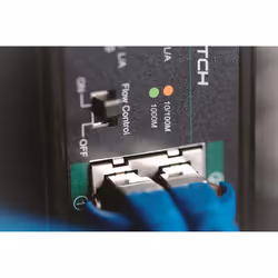 Digitus Commutateur industriel Gigabit PoE+ 8 ports avec 2 ports de liaison montante SFP