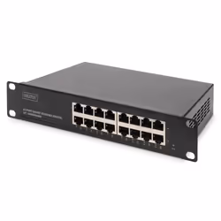 Digitus Commutateur Gigabit Ethernet 10 pouces 16 ports, non administré, Non-géré, Gigabit Ethernet (10/100/1000), Grille de ...