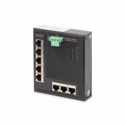 Digitus Switch réseau Gigabit Ethernet 8 ports, plat, industriel, non administrable, Non-géré, Gigabit Ethernet (10/100/1000) ...