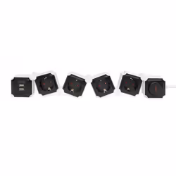 Digitus Barrette flexible de 4 prises avec 2 ports USB et interrupteur - Vue supplémentaire 12
