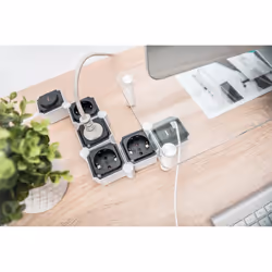 Digitus Barrette flexible de 4 prises avec 2 ports USB et interrupteur - Vue supplémentaire 4